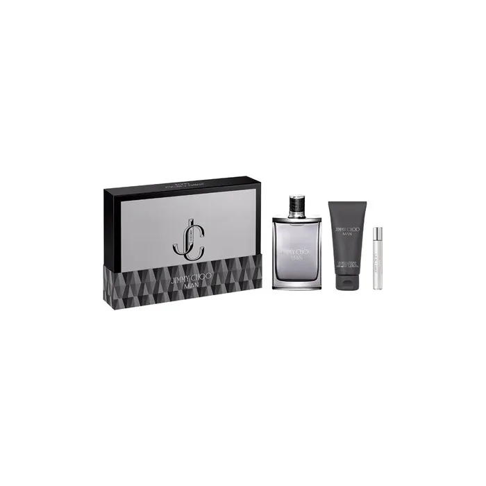 Jimmy Choo Man Eau De Toilette Set - 100ml + 7.5ml + Shower Gel 100ml
