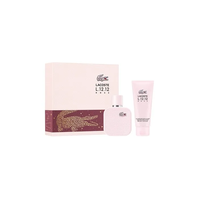 Lacoste L1212 Rose Set 50ml Eau De Parfum And 100ml Body Lotion
