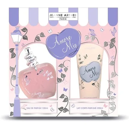 Jeanne Arthes Amore Mio Eau de Parfum 100ml and Body Lotion 200ml Set - Made in France