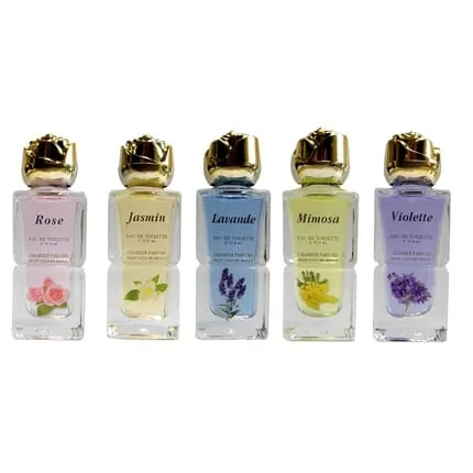 Charrier Perfumes Gift Set Provence of 5 Miniatures Eau de Toilette 54ml