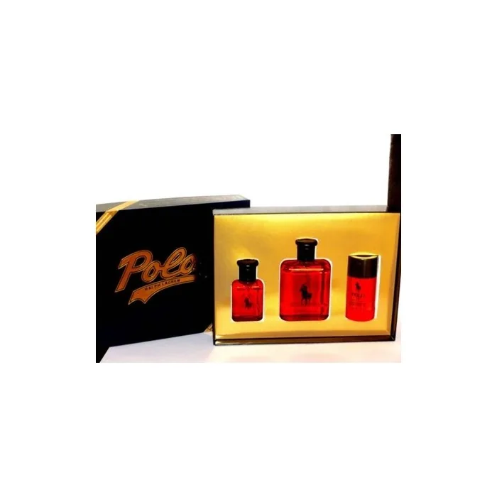 Ralph Lauren Polo Red 3-Piece Set EDT 125ml + 40ml + 75ml Deostick
