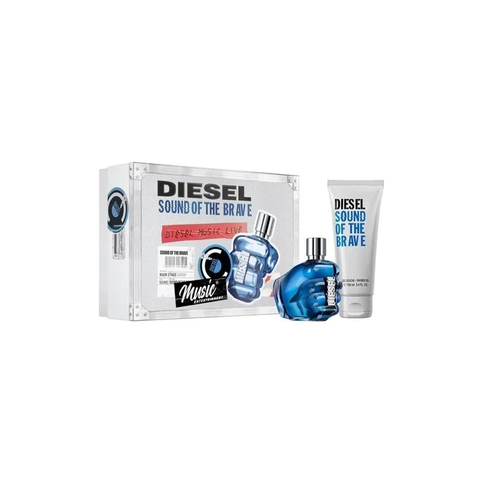 Diesel Sound of the Brave 2021 Gift Set with 50ml EDT Spray and 100ml Shower Gel