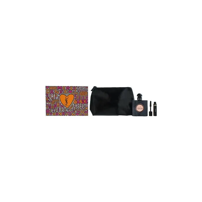 Yves Saint Laurent Black Opium Gift Set Eau De Parfum 50ml Mascara 2ml Pouch For Women