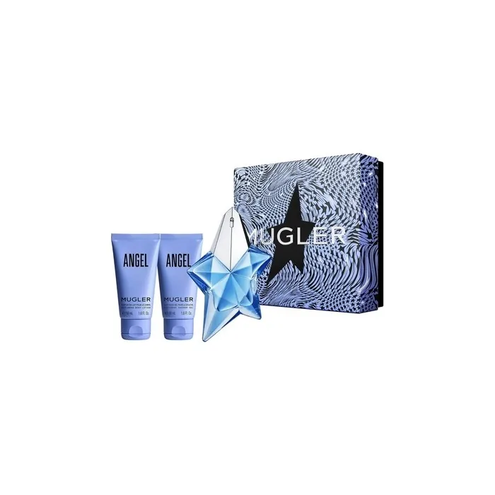 Thierry Mugler Angel Eau De Parfum Spray 25ml Set With Shower Gel 50ml And Body Lotion 50ml