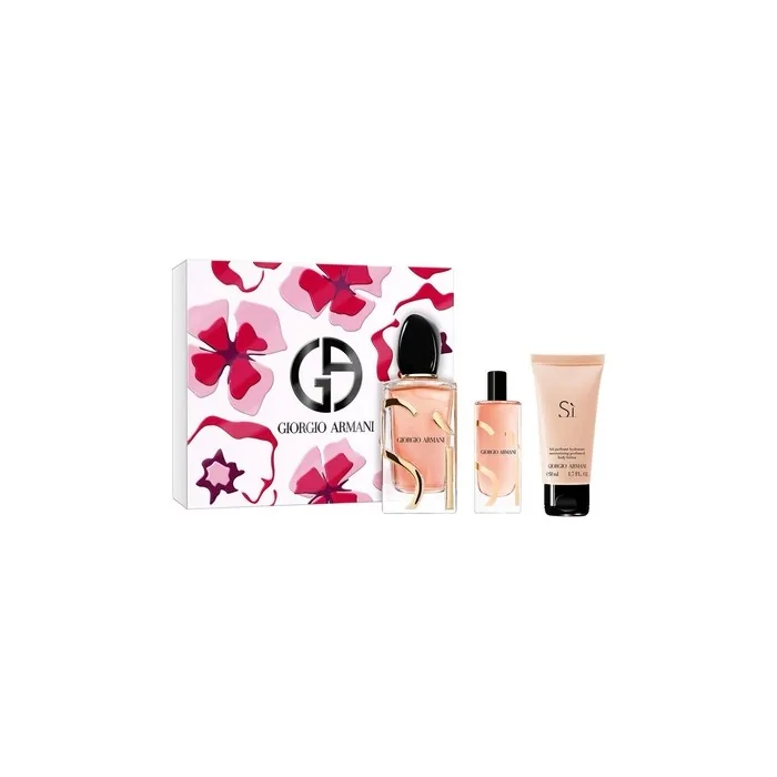 Giorgio Armani Si Intense Eau De Parfum Spray 100ml + Body Lotion 50ml + Eau De Parfum Spray 15ml