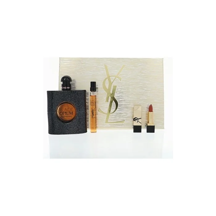 Yves Saint Laurent Black Opium 3 Eau De Parfum Spray Gift Set For Women
