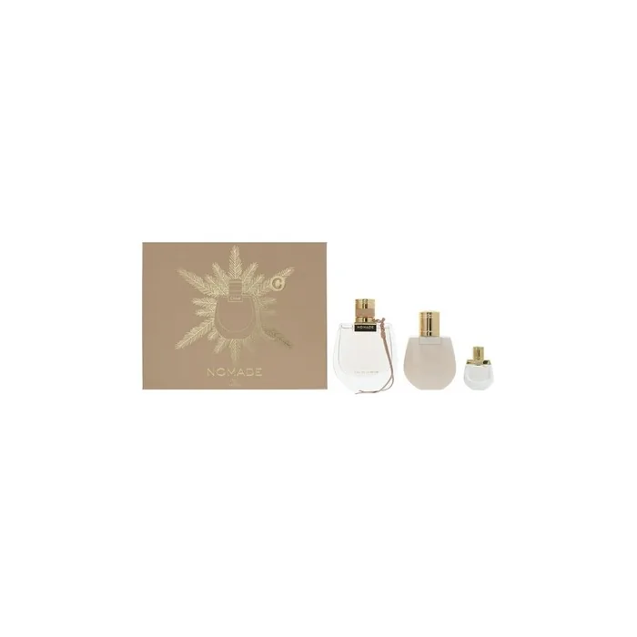 Chloe Nomade 3 Piece Gift Set Eau De Parfum 75ml Eau De Parfum 5ml Body Lotion 100ml