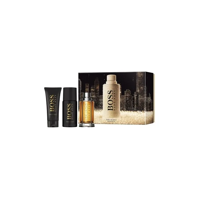 Boss The Scent For Man Gift Set - Eau De Toilette Spray 100ml, Deodorant Spray 150ml, Shower Gel 100ml