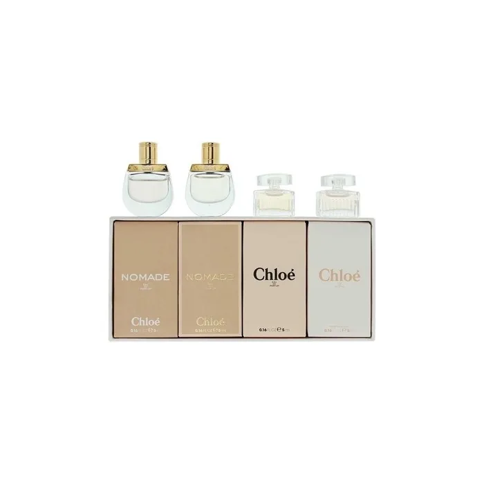 Chloe Perfume Set - Eau De Parfum 5ml + Nomade Eau De Parfum 5ml + Nomade Eau De Toilette 5ml + Rose Tangerine Eau De Toilette 5ml