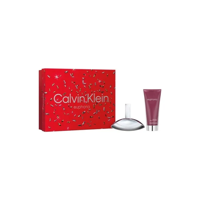 Calvin Klein Women's euphoria Gift Set Eau De Parfum 50ml and Body Lotion 100ml