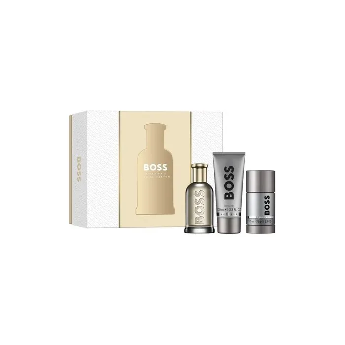 Boss Bottled Gift Set - Eau De Parfum Spray 100ml, Shower Gel 100ml, Stick Deodorant 75ml