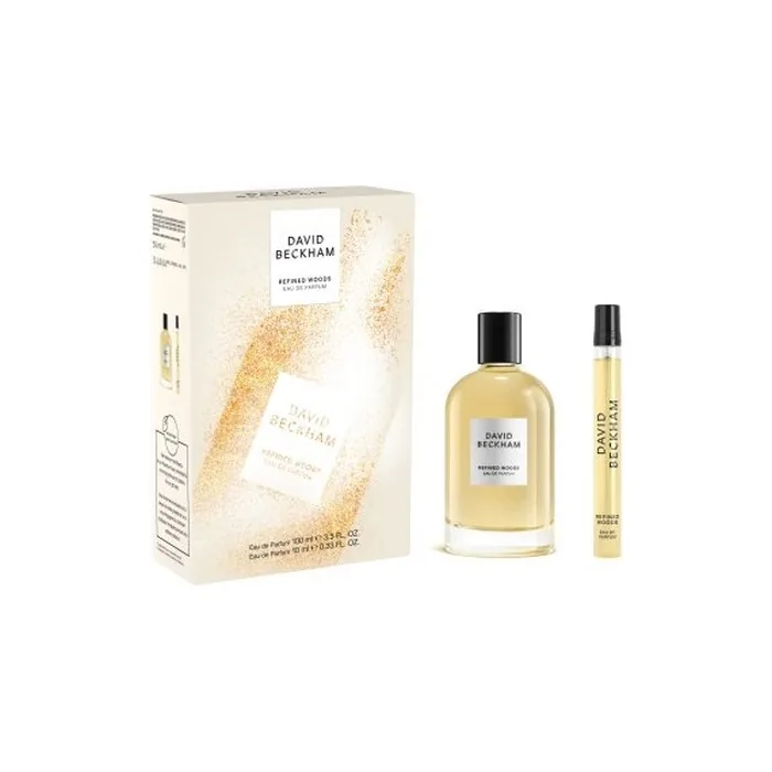 David Beckham Refined Woods Gift Set Eau De Parfum 100ml And Travel Size 10ml