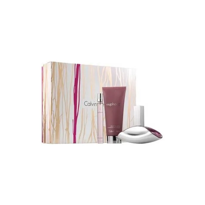 Calvin Klein Euphoria Gift Set Edp 100 Ml Body Lotion 200 Ml Miniature Edp 10 Ml