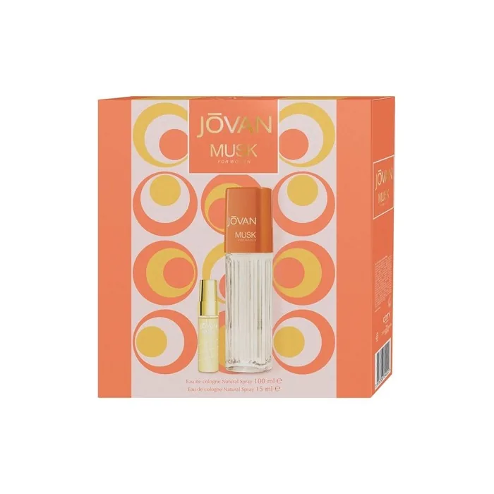 Jovan Musk Eau de Cologne Set for Women 100ml + 15ml