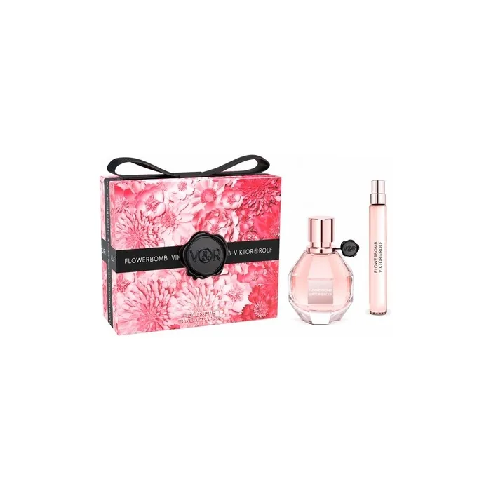 Viktor & Rolf Flowerbomb Eau De Parfum Spray 50ml + Eau De Parfum Spray 10ml Set