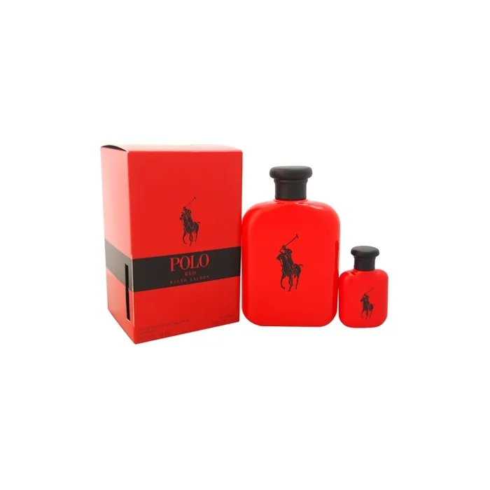 Ralph Lauren Polo Red 2 Piece Gift Set With 42oz Eau De Toilette Spray And 05oz Eau De Toilette Spray