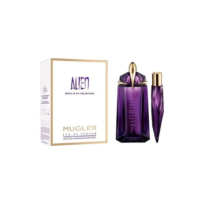 Thierry Mugler Mugler Alien Set: Eau De Parfum Spray 90 Milliliters + Eau De Parfum 10 Milliliters