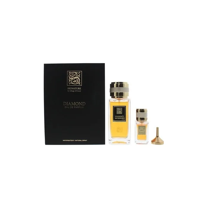 Signature Sillage D'Orient Diamond 2 Piece Gift Set Eau De Parfum 100ml And 15ml For Men