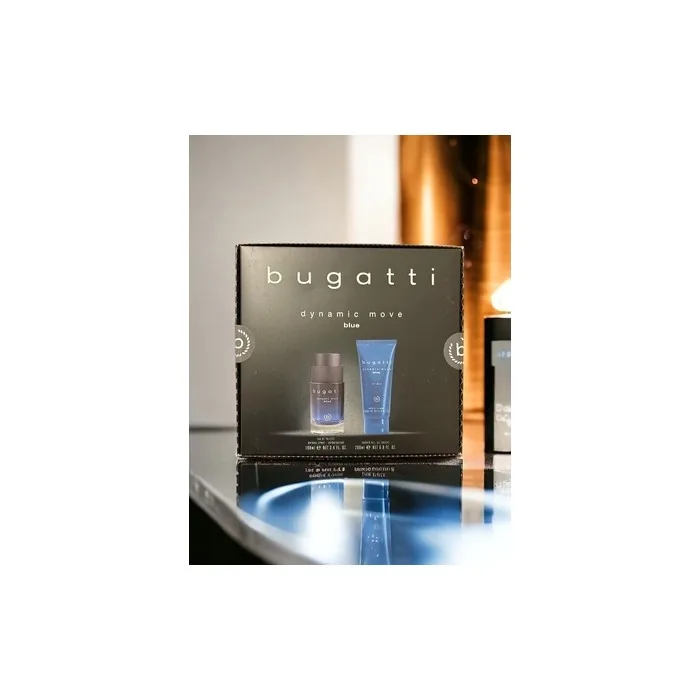 Bugatti Dynamic Move Blue Gift Set Eau De Toilette 100ml & Shower Gel 200ml