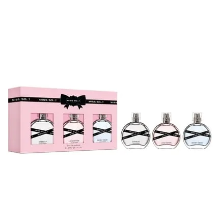 Fragrance Miss So London Gift Set Perfumed Waters 3 X 30 Ml