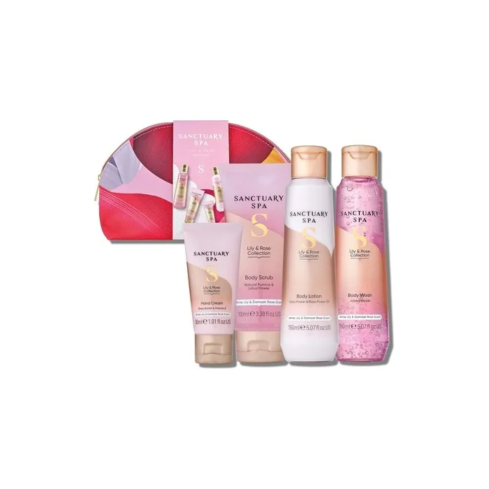 Sanctuary Spa Lily And Rose Collection Gift Set For Women Vegan
