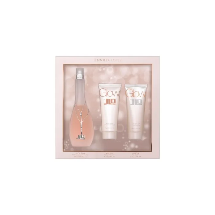 Jennifer Lopez Glow Gift Set - Eau De Toilette 100ml - Shower Gel 75ml - Body Lotion 75ml