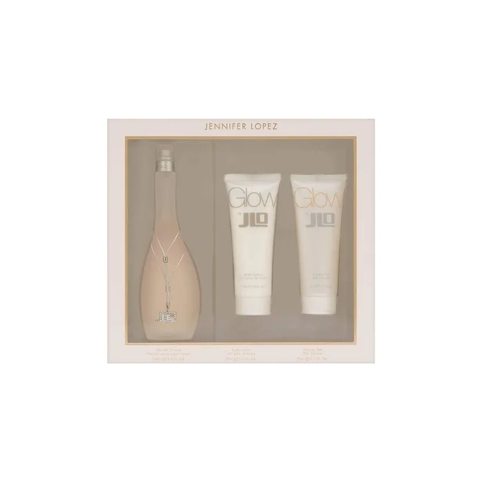 Glow by Jennifer Lopez Gift Set Eau De Toilette Spray Body Lotion Shower Gel