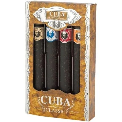 Cuba Classic Set Gold Toilet Water + Blue Toilet Water + Red Toilet Water + Orange Toilet Water 4x35ml By Cuba