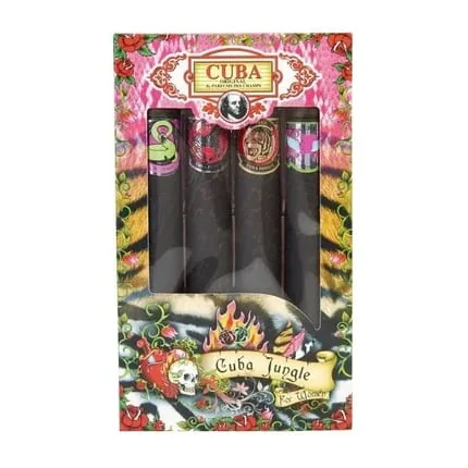 Cuba Original Cuba Jungle Snake & Tiger & Zebra & Heartbreaker Set - 4x35ml
