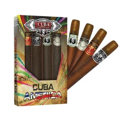 Cuba America Set Black, Green, Brown, And Grey Toilet Water Sprays - 35ml Each