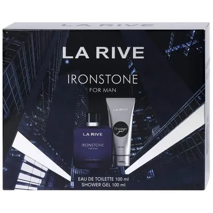 La Rive Ironstone Men Eau De Toilette Spray 100ml + Shower Gel 100ml Set