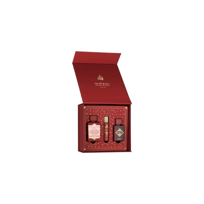 Lattafa Badee Al Oud - Sublime 100ml EDP + 12ml EDP + 50ml Hair Mist Giftset