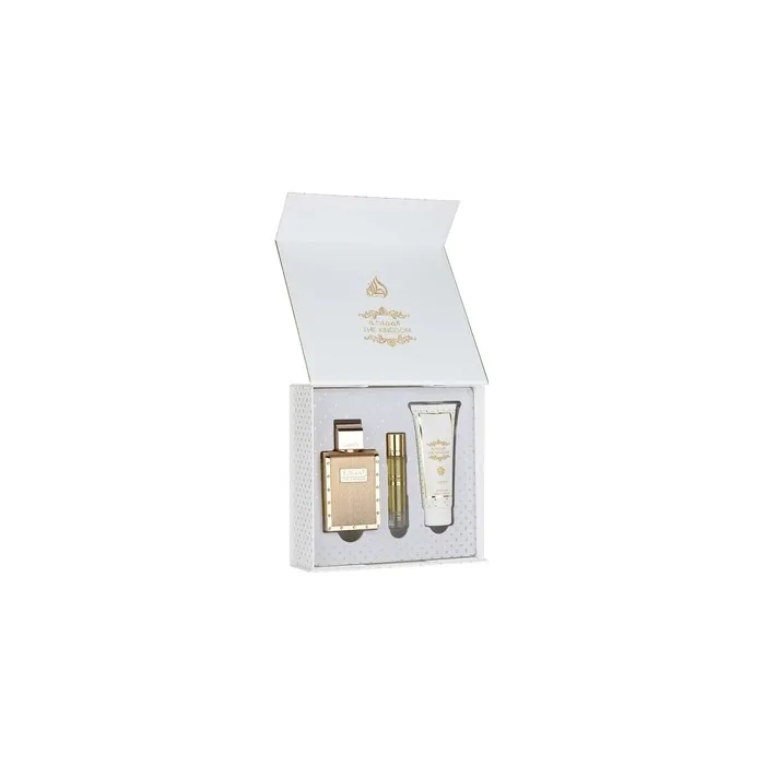 Lattafa The Kingdom Men 100ml EDP + 12ml EDP + 100ml Shower Gel Giftset