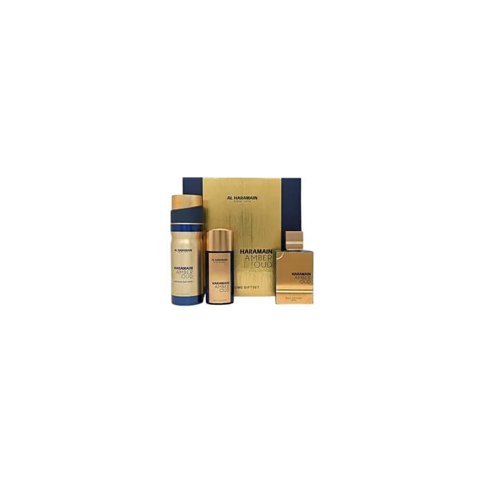 Al Haramain Amber Oud Bleu Edition 3 Pc Gift Set for Unisex - Luxury Cologne