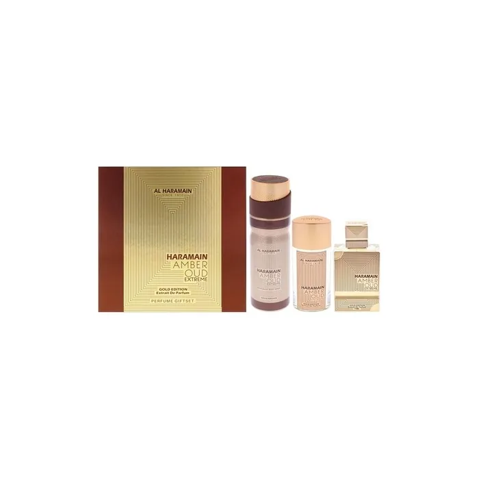 Al Haramain Amber Oud Gold Edition Extreme Gift Set Unisex Luxury Cologne