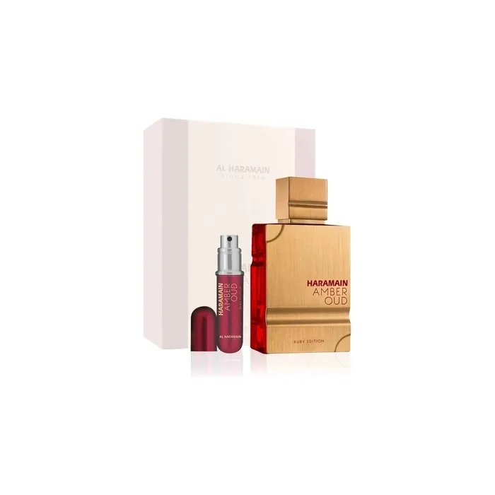 Al Haramain Haramain Amber Oud Ruby Edition Gift Set Edp 75ml Edp 30ml Fragrance Mist 250ml