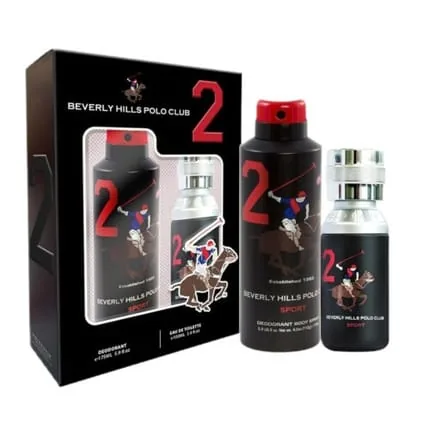 Men Sport Two Set Eau De Toilette Spray 100ml and Deodorant Spray