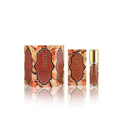 Nabeel Perfumes Sandal Concentrated Rollon Oil Alcoholfree 6ml Pack Of 6