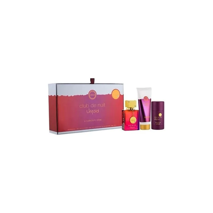 Armaf Untold Eau De Parfum Set With 105ml Eau De Parfum 100ml Body Lotion And 75ml Deodorant Stick