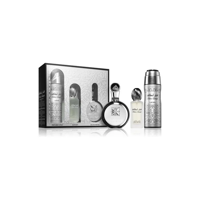 Lattafa Fakhar Man Gift Set Eau De Parfum 100 Ml And Room Freshener 200 Ml