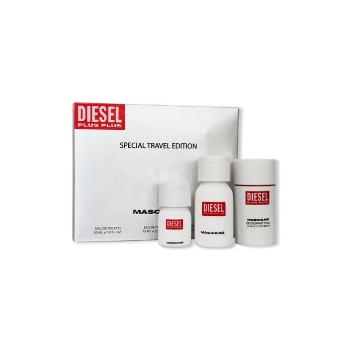 Plus Plus Masculine Set - Toilet Water Spray 75ml, Deodorant Stick 75ml, And Toilet Water Spray 30ml