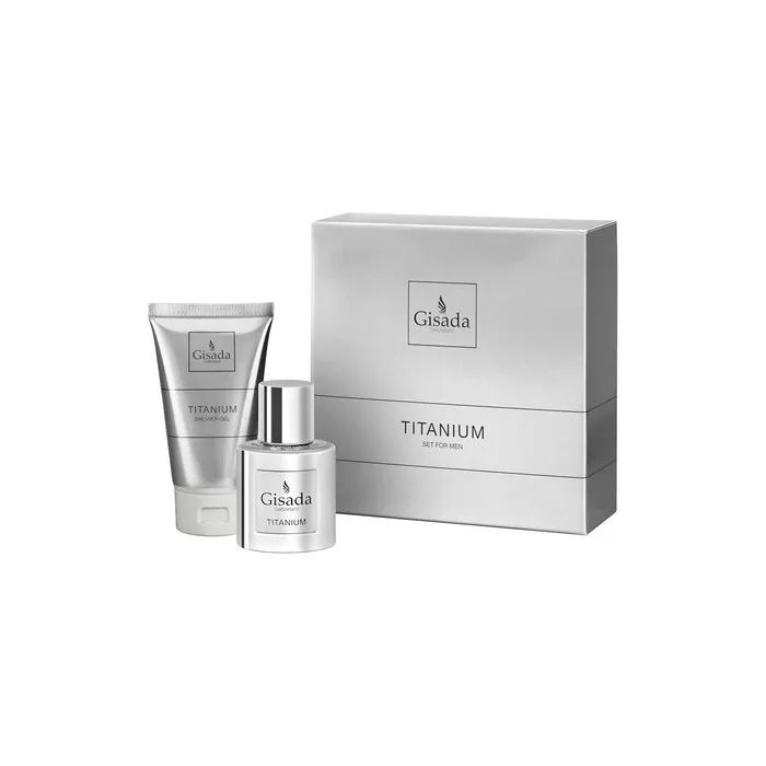 Gisada Titanium Men's Fragrance Set Eau De Parfum 50ml And Shower Gel 100ml