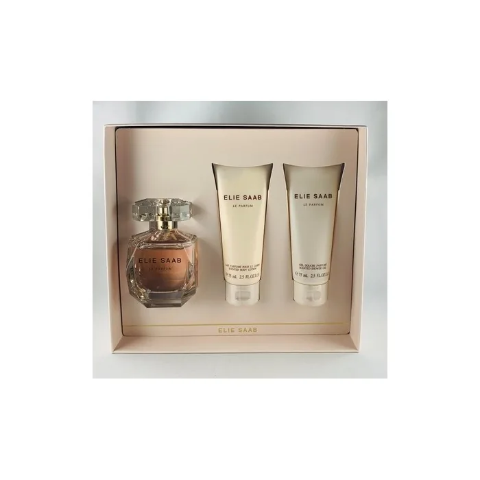 Elie Saab Le Parfum Set Eau de Parfum Spray 90ml + 75ml Body Lotion + 75ml Shower Gel