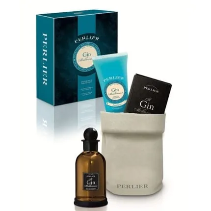 Perlier Gin del Mediterraneo Gift Set Shower Shampoo 250ml and Eau de Toilette 100ml