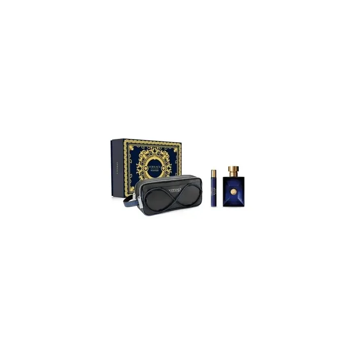 Versace Dylan Blue Eau De Toilette Spray 100ml Set 3 Pieces