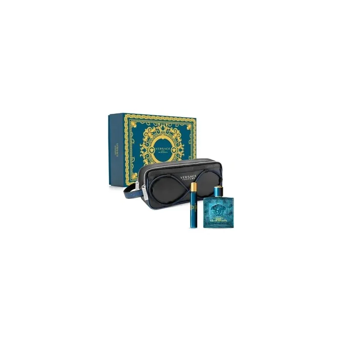 Versace Eros Pour Homme Eau De Toilette Spray 100ml Set 3 Pieces