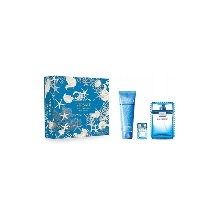 Versace Eau Fraiche Set Eau De Toilette 100ml Shower Gel 150ml Mini Eau De Toilette 5ml