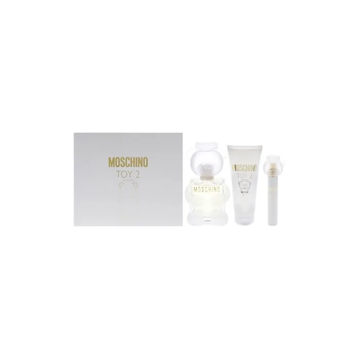 Moschino Toy 2 By Moschino For Women 3 Piece Gift Set Including 34oz Eau De Parfum Spray 03oz Eau De Parfum Spray And 34oz Body Lotion