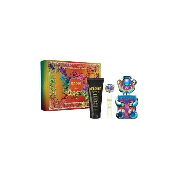 Moschino Toy 2 Pearl Set Eau De Parfum Spray 100ml Body Lotion 100ml Miniature Eau De Parfum Spray 10ml