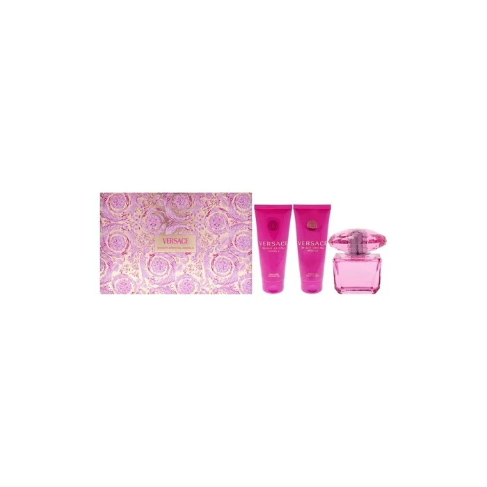 Versace Bright Crystal Absolu By Versace For Women 4 Pc Gift Set Including 3oz Eau De Parfum Spray 34oz Shower Gel 34oz Body Lotion And Bag In Black And Gold